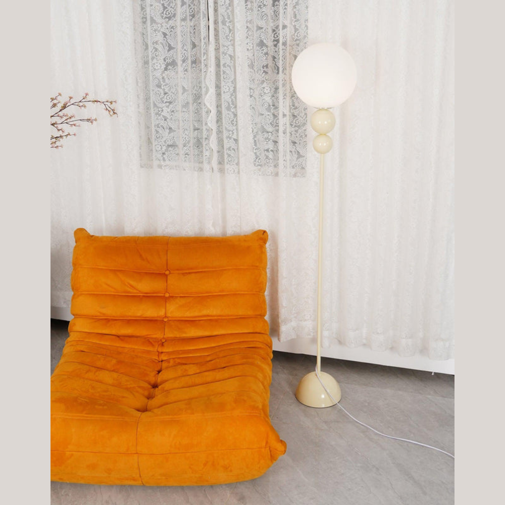 Minimalist Round Floor Lamp | Modern Standing Light for Living Spaces