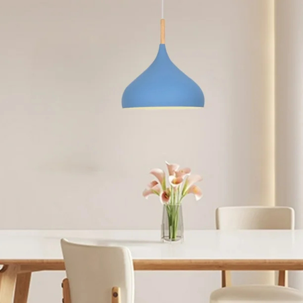Nordic Pendant Light | Colorful LED Ceiling Fixture for Bedroom or Living Room