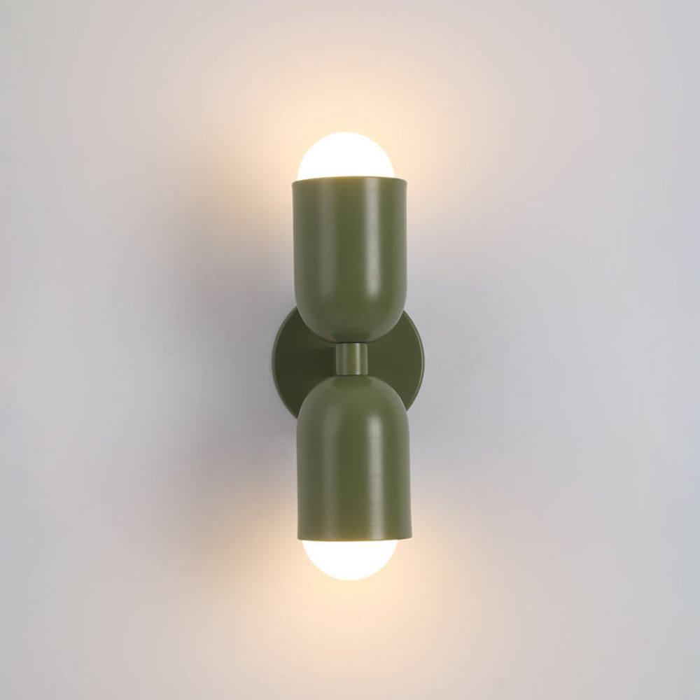 Double Headed Colorful Wall Lamp | Modern Art Inspired Accent Light