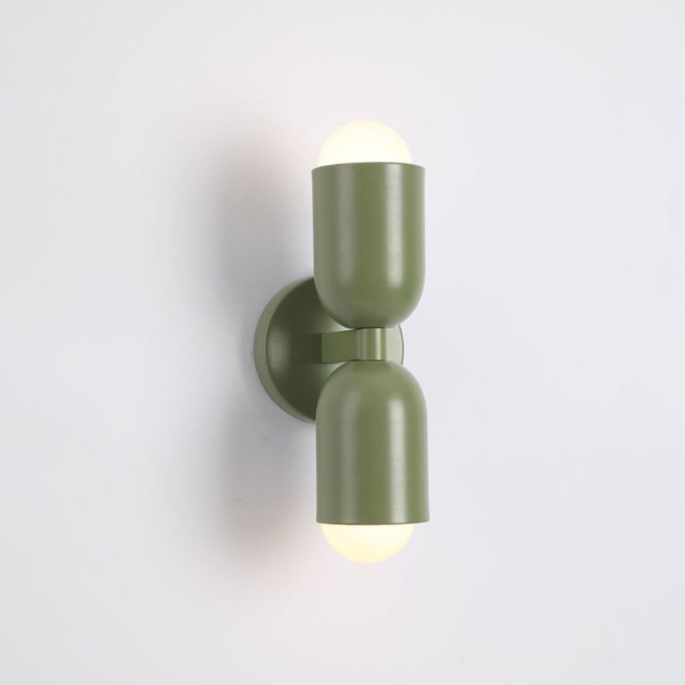 Double Headed Colorful Wall Lamp | Modern Art Inspired Accent Light