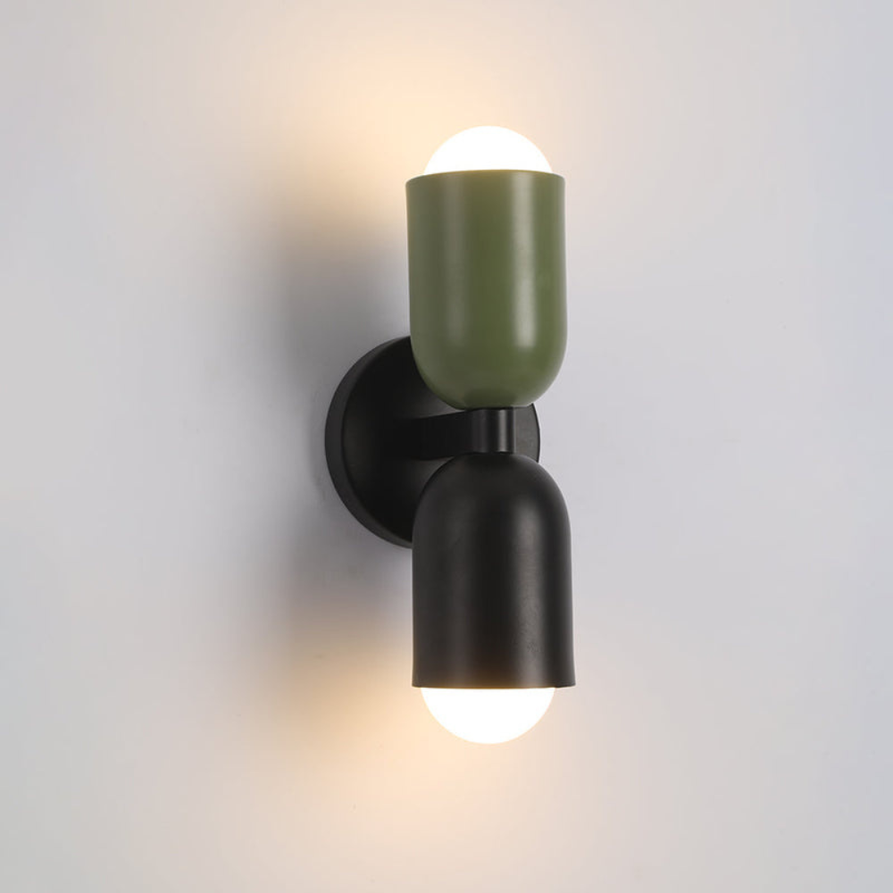 Double Headed Colorful Wall Lamp | Modern Art Inspired Accent Light