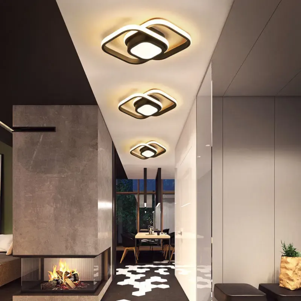 Modern Minimalist Halo Ceiling Light | Soft LED Flush Mount for Elegant Interiors