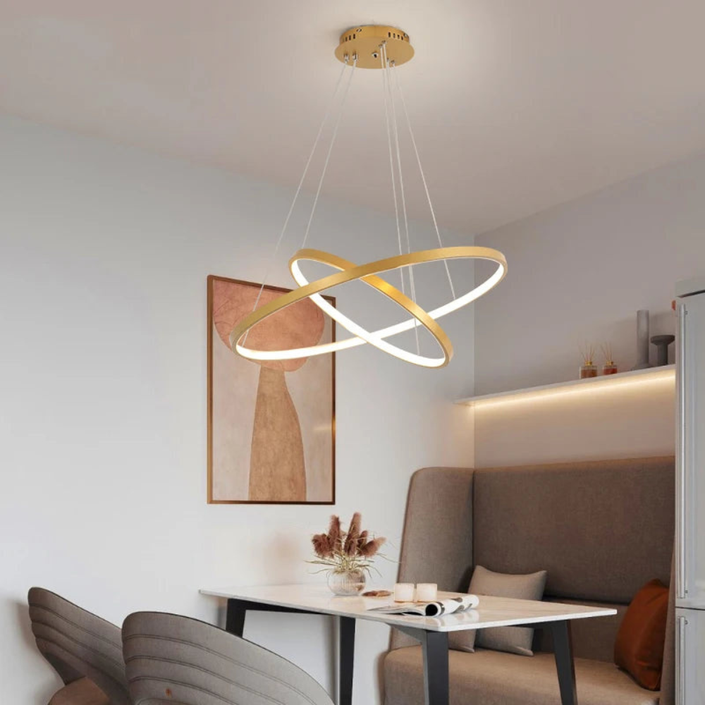 Pendant Light Fixture | Modern Ring-Style Chandelier for Dining and Living Rooms