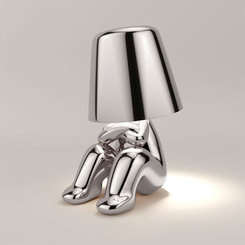 Living Room Modern Sculptural Table Lamp | Abstract Sitting Figure