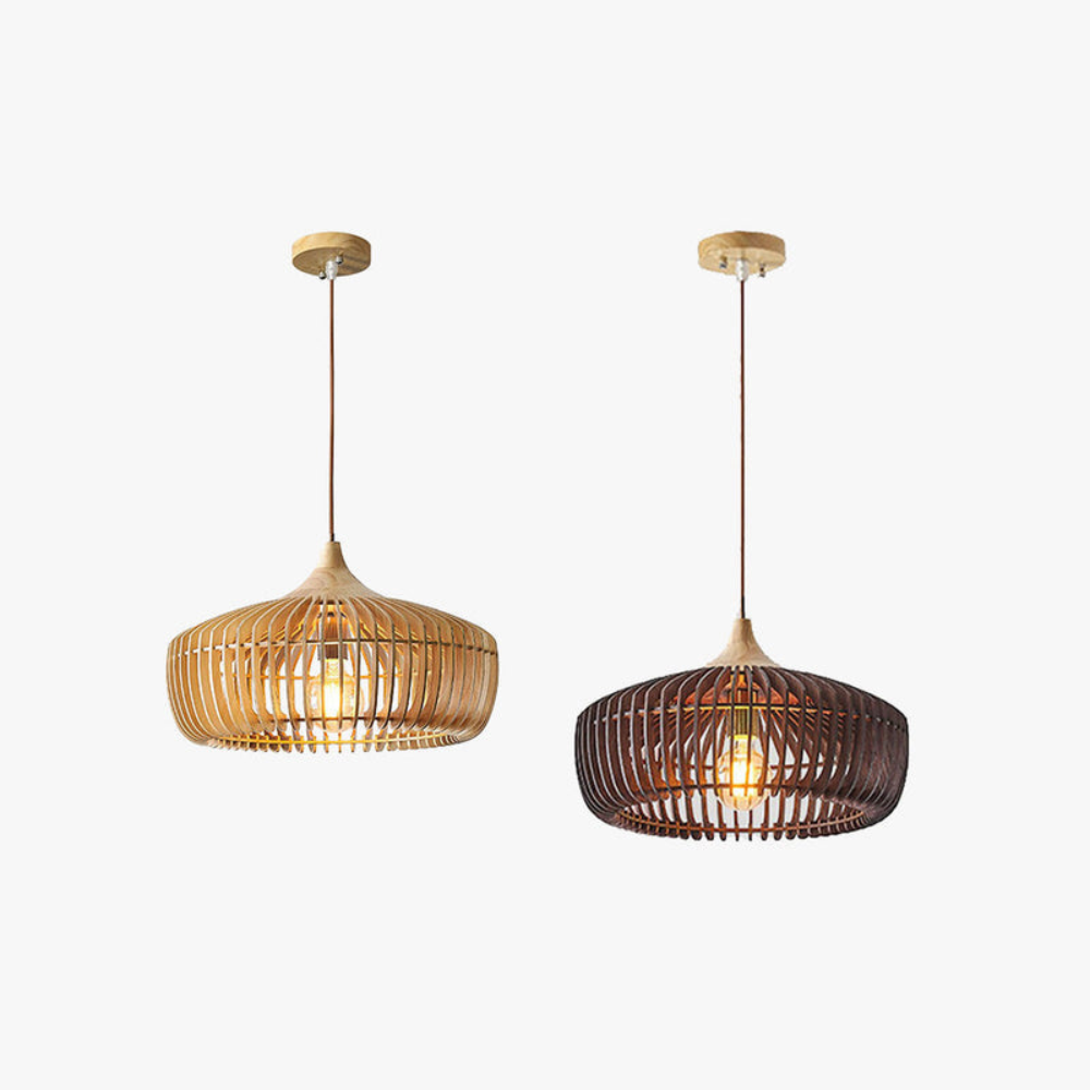 Nordic-Style LED Pendant Light | Minimalist Japanese Hanging Fixture for Bedroom or Living Room