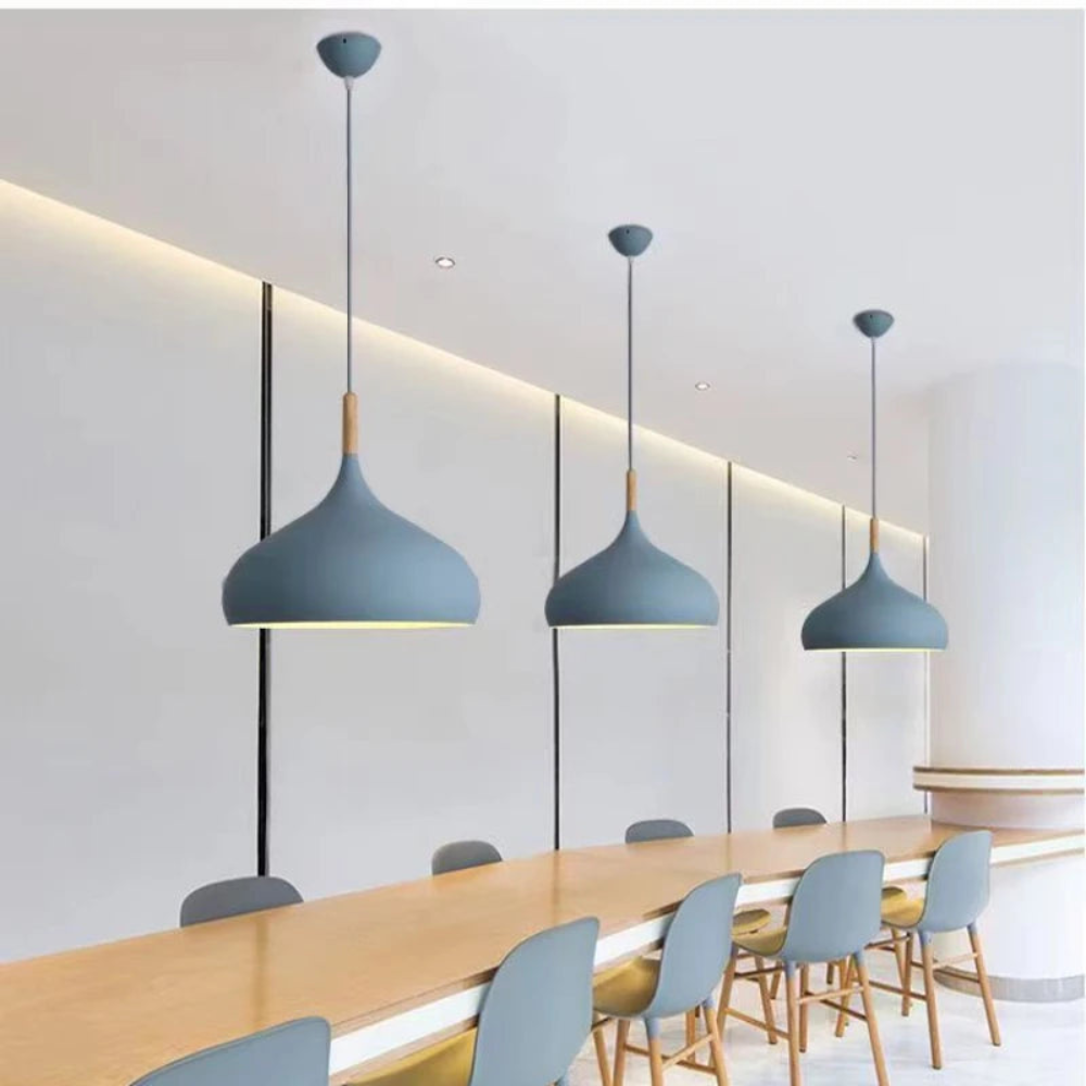 Nordic Pendant Light | Colorful LED Ceiling Fixture for Bedroom or Living Room