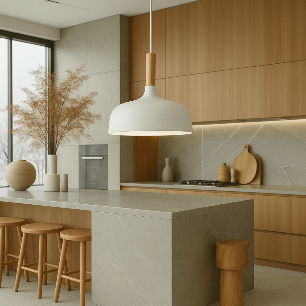 Living Room Black Pendant Light | Modern Nordic Design