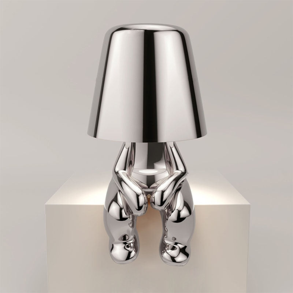 Living Room Modern Sculptural Table Lamp | Abstract Sitting Figure