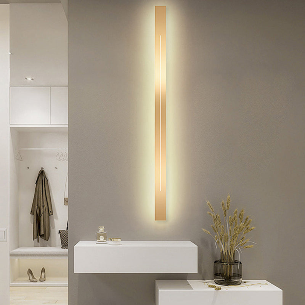 Modern LED Wall Lamp | Simple Indoor Lighting with Sleek Linear Design
