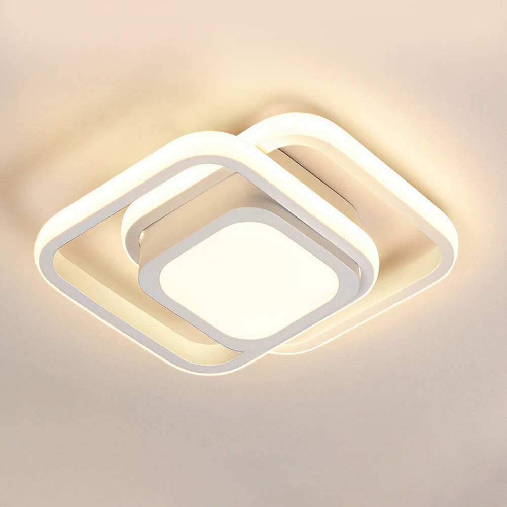 Modern Minimalist Halo Ceiling Light | Soft LED Flush Mount for Elegant Interiors
