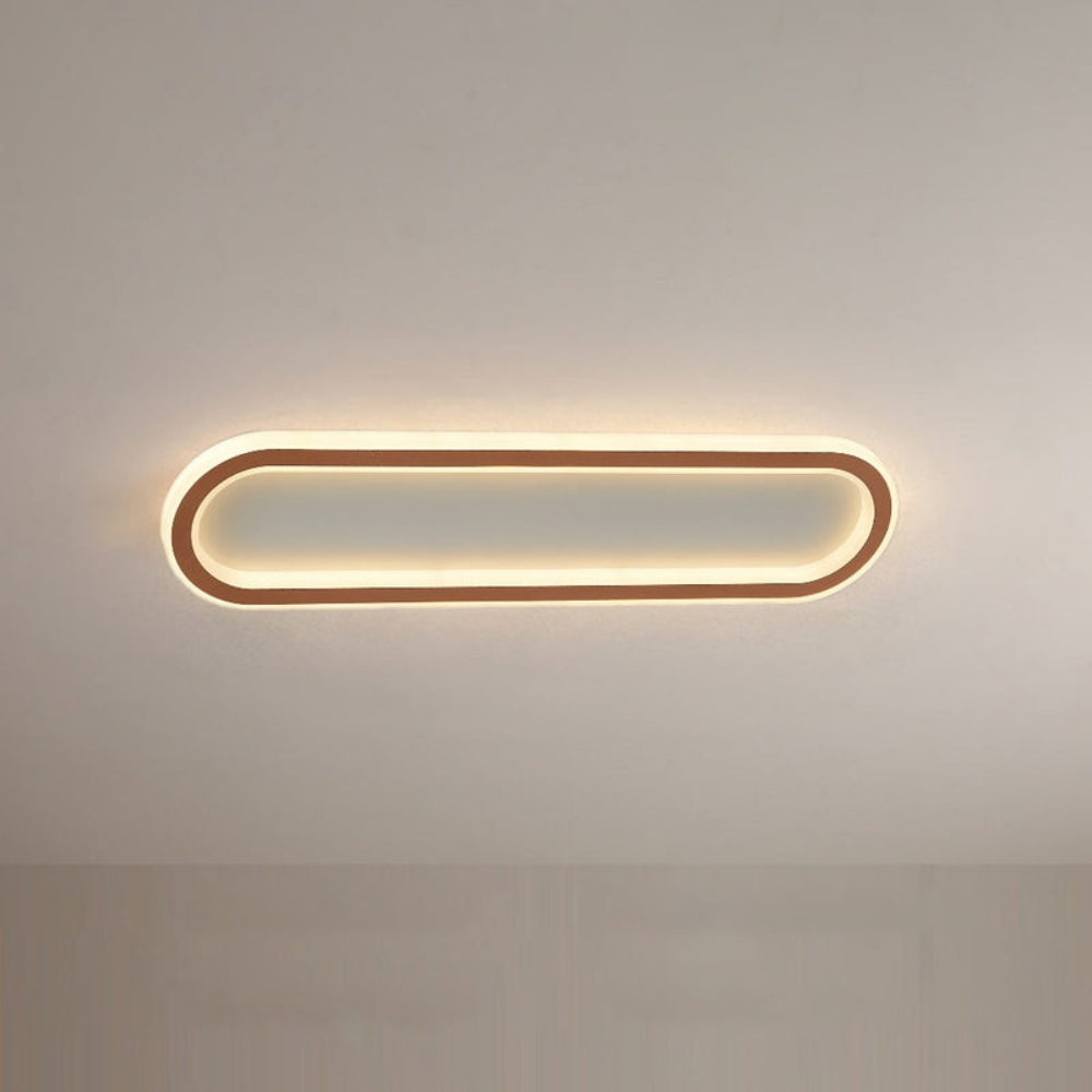 Minimalist Rectangular LED Ceiling Light | Modern Flush Mount Fixture for Living Room or Bedroom