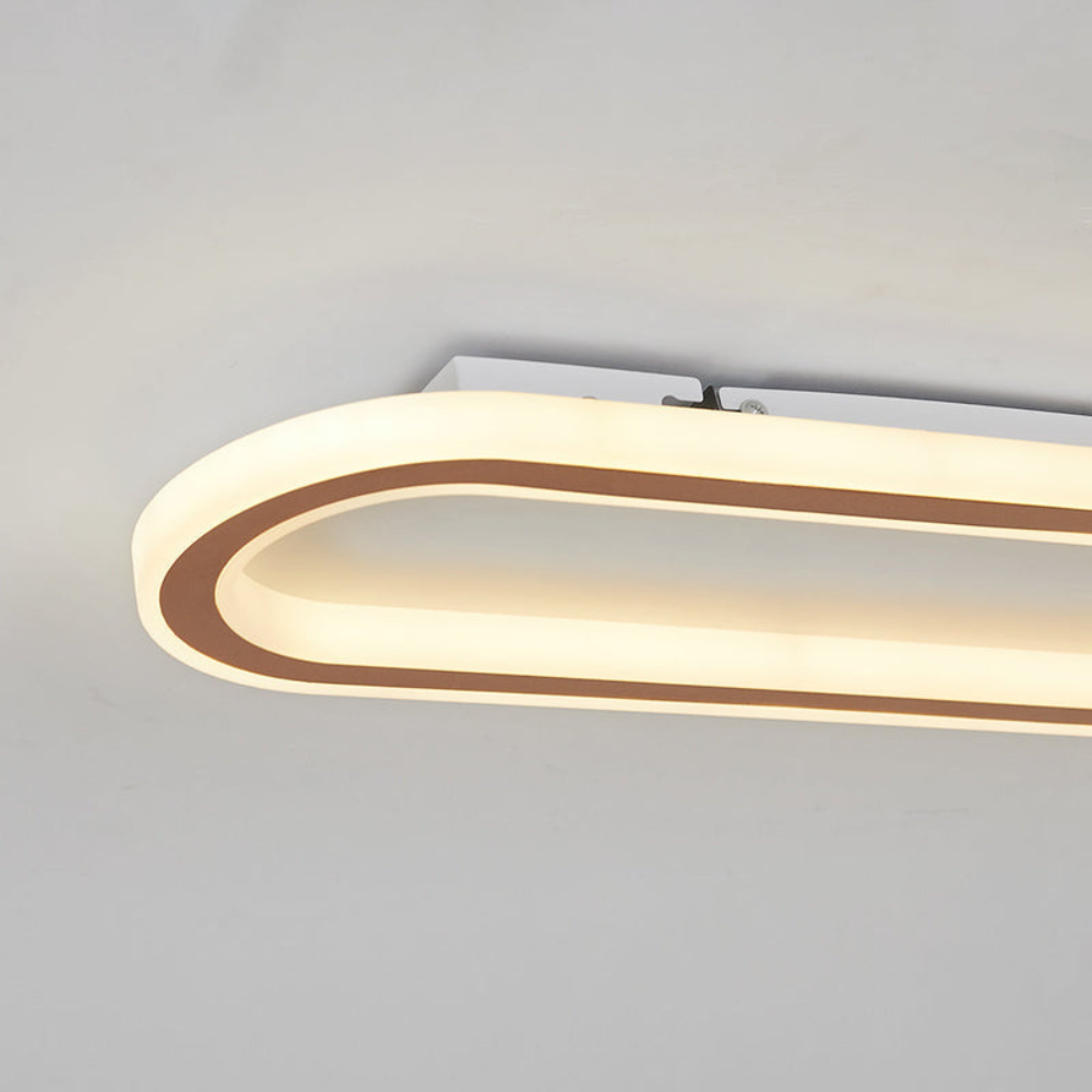Minimalist Rectangular LED Ceiling Light | Modern Flush Mount Fixture for Living Room or Bedroom