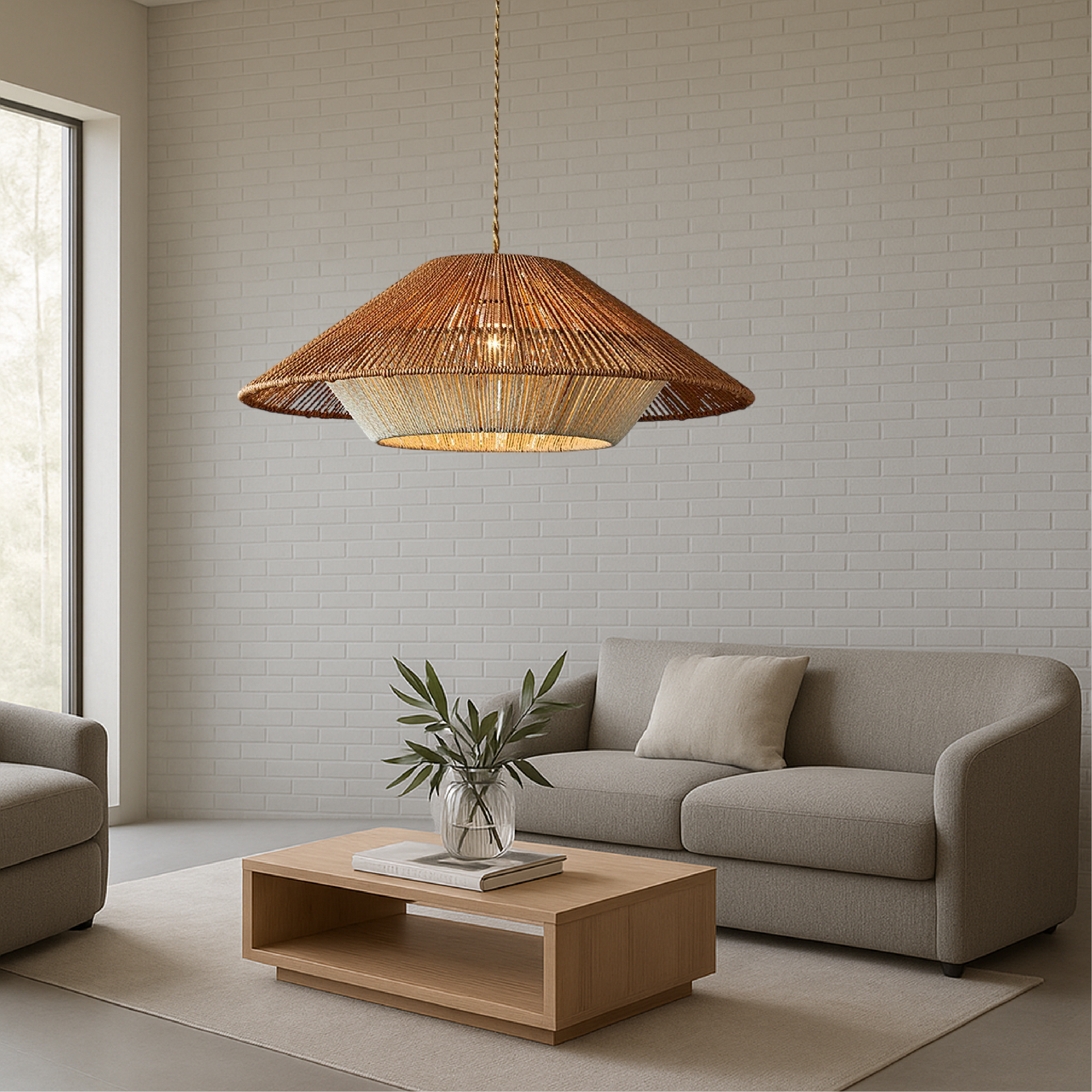 Pendant Light | Woven Dome Ceiling Lamp