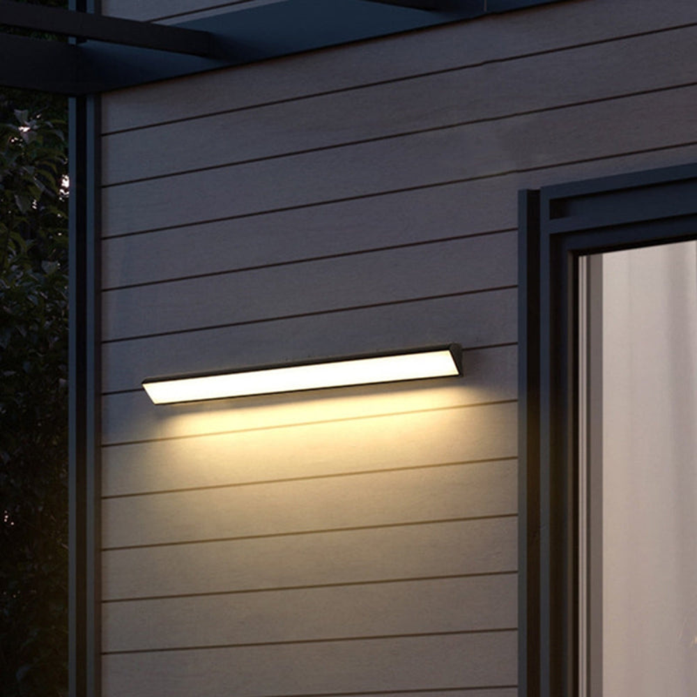 Outdoor Wall Light in Modern Slim Design | Waterproof LED Fixture for Patio & Entrance