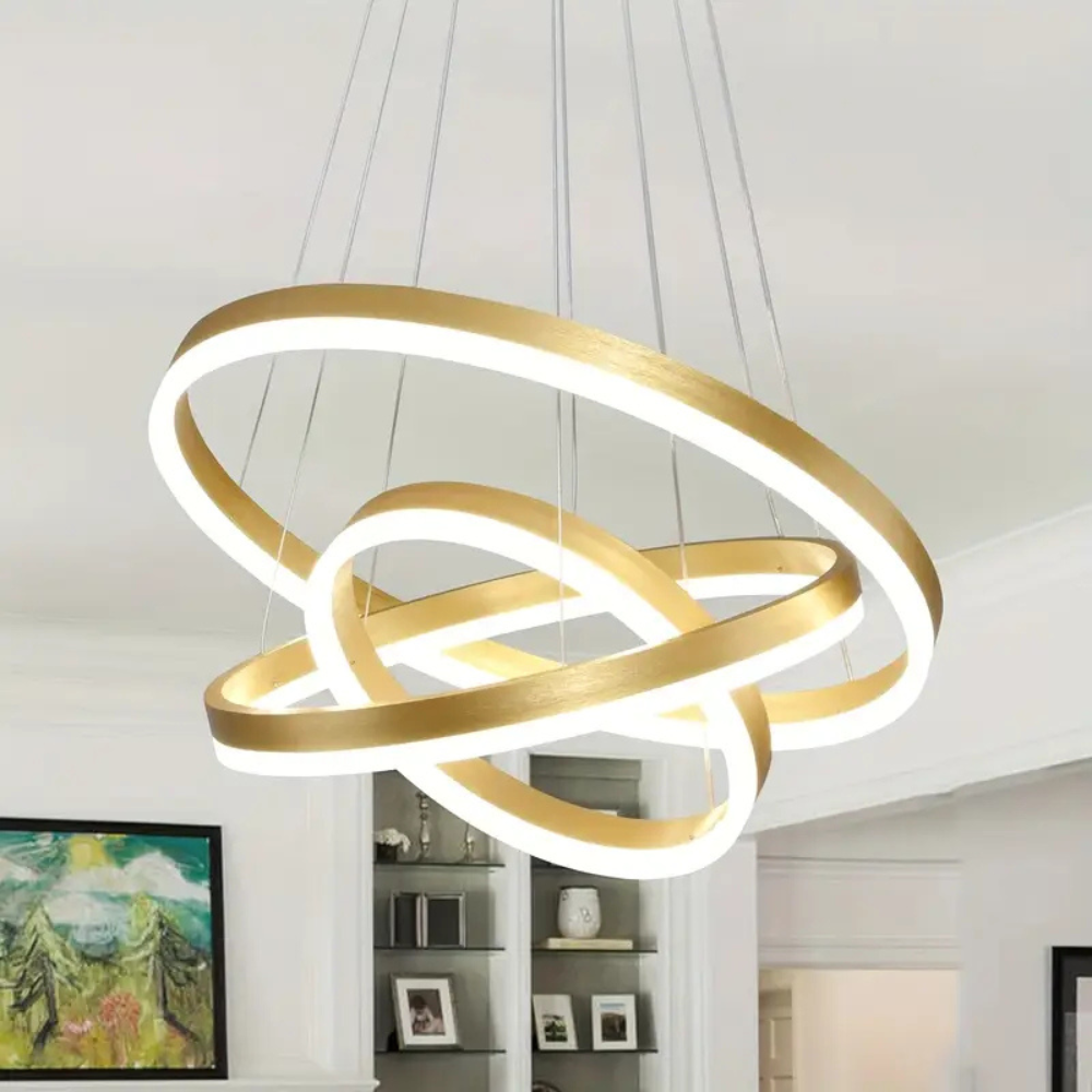 Pendant Light Fixture | Modern Ring-Style Chandelier for Dining and Living Rooms