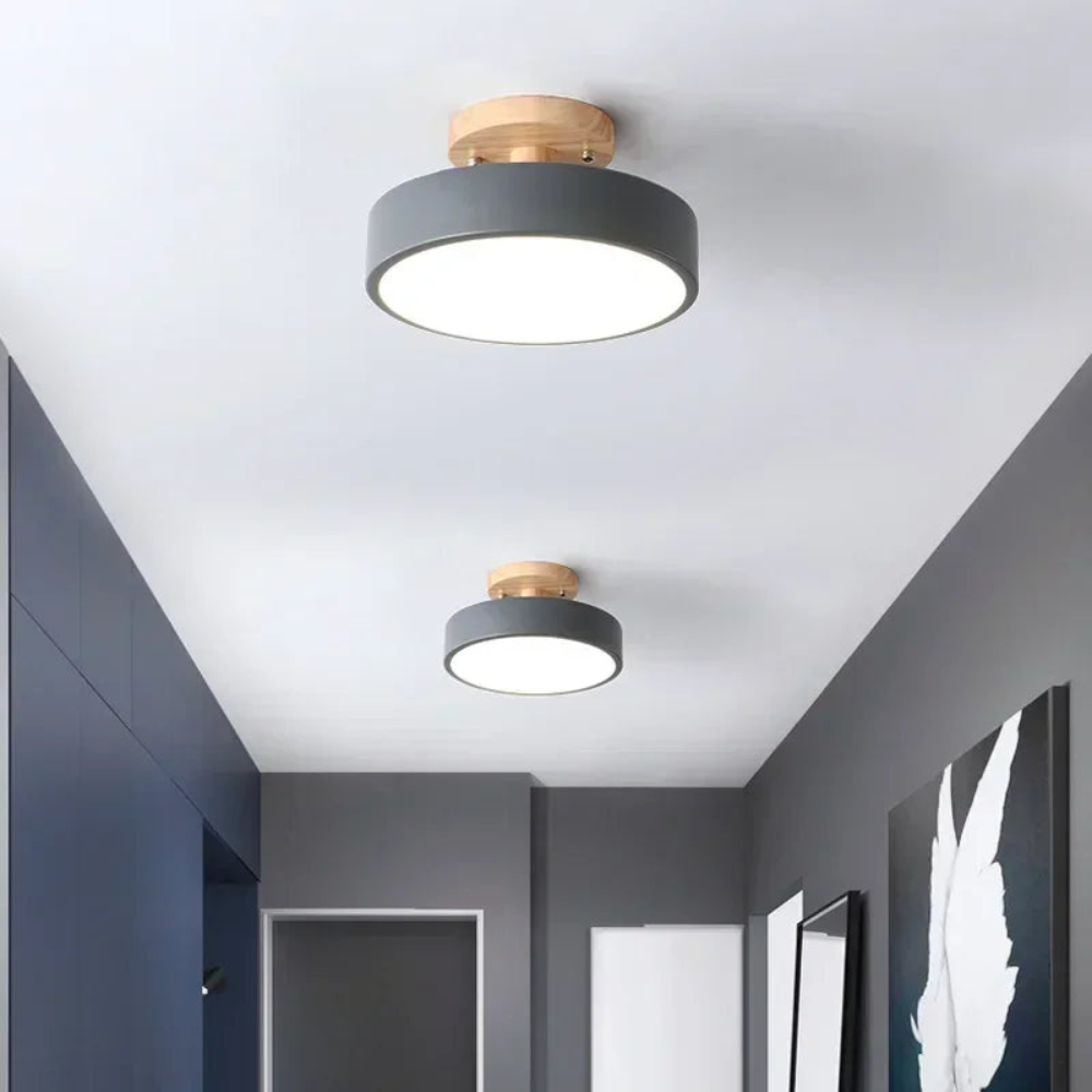 Round Ceiling Light | Nordic Style Fixture for Entryways, Dining Areas, and Bathrooms