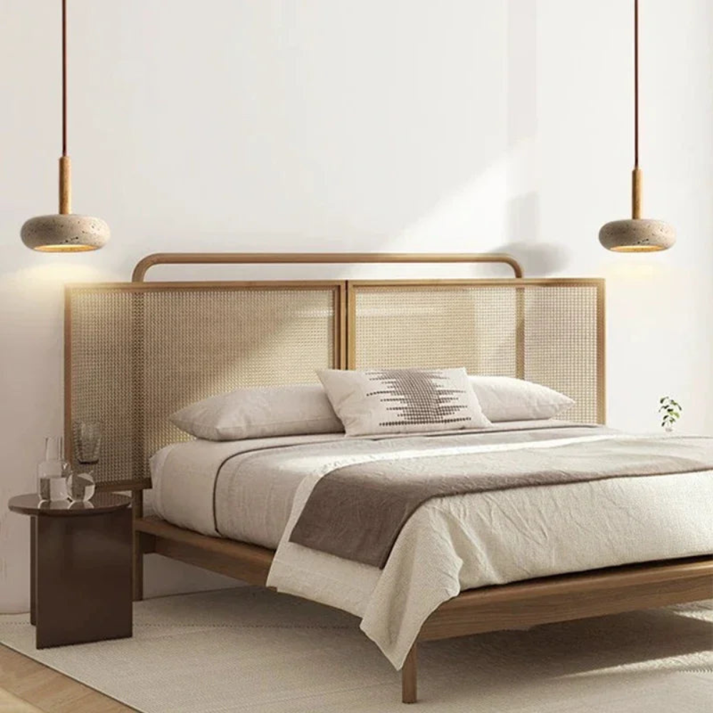 Modern Pendant Light for Bedroom or Living Room | Minimalist Stone-Inspired Design