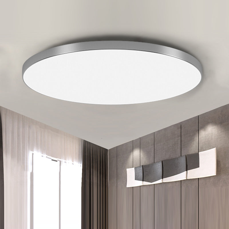 Bedroom Minimalist Ceiling Light | Round LED Flush