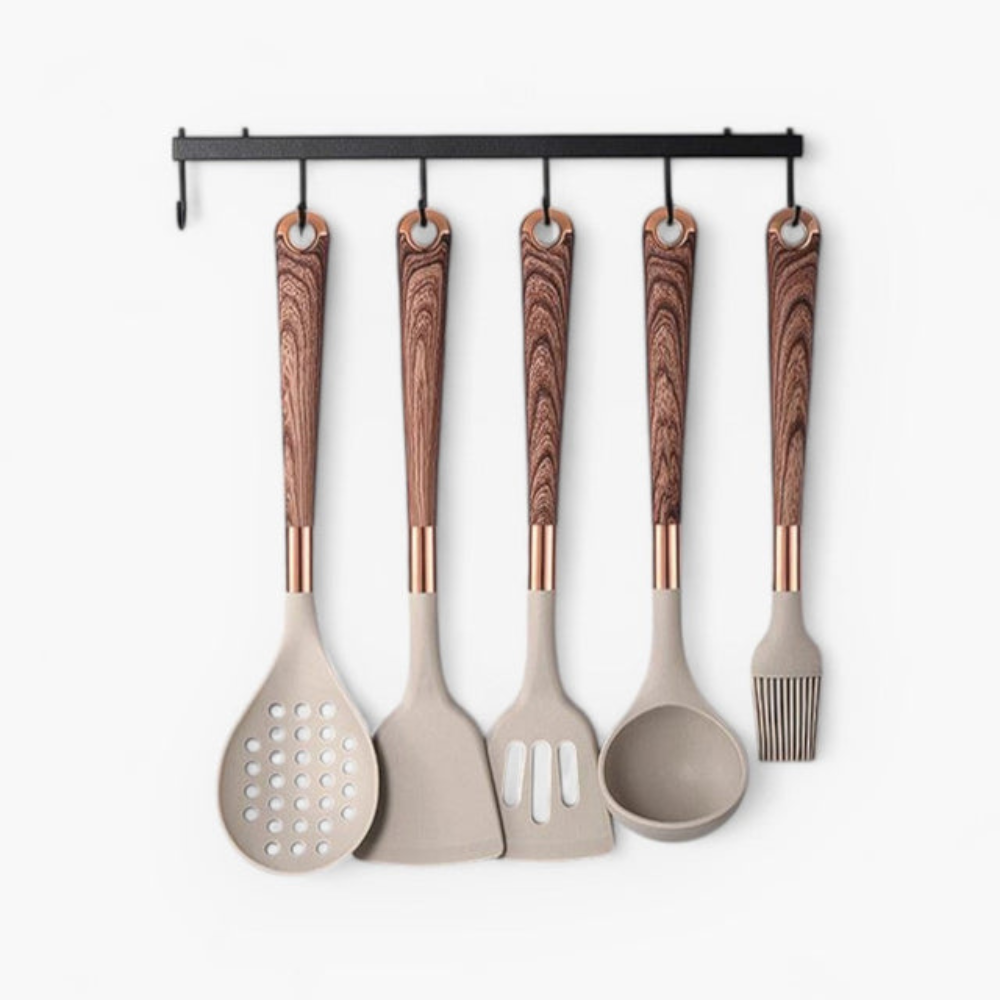 Kitchen Elegant Cooking Set | 11 Piece with Stylish Handles