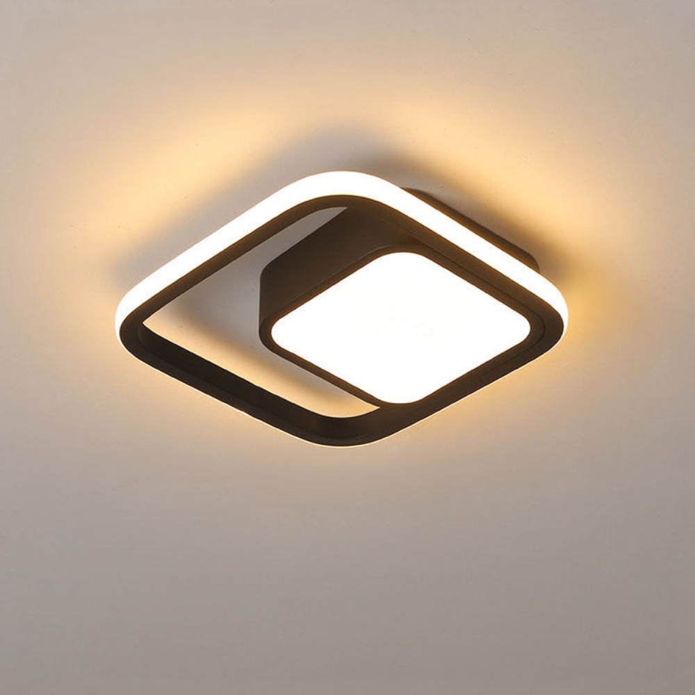 Modern Minimalist Halo Ceiling Light | Soft LED Flush Mount for Elegant Interiors