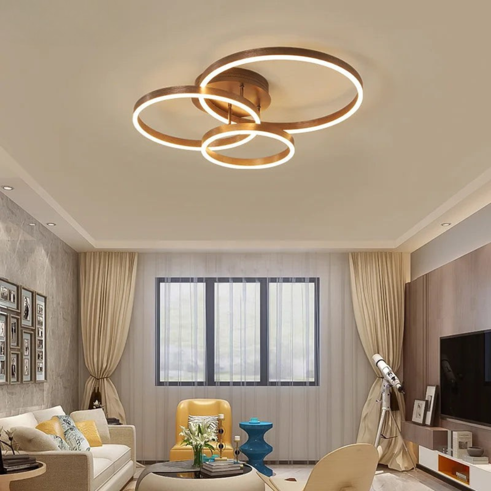 Ring Ceiling Light | Nordic Style Circular Chandelier for Living Rooms and Bedrooms