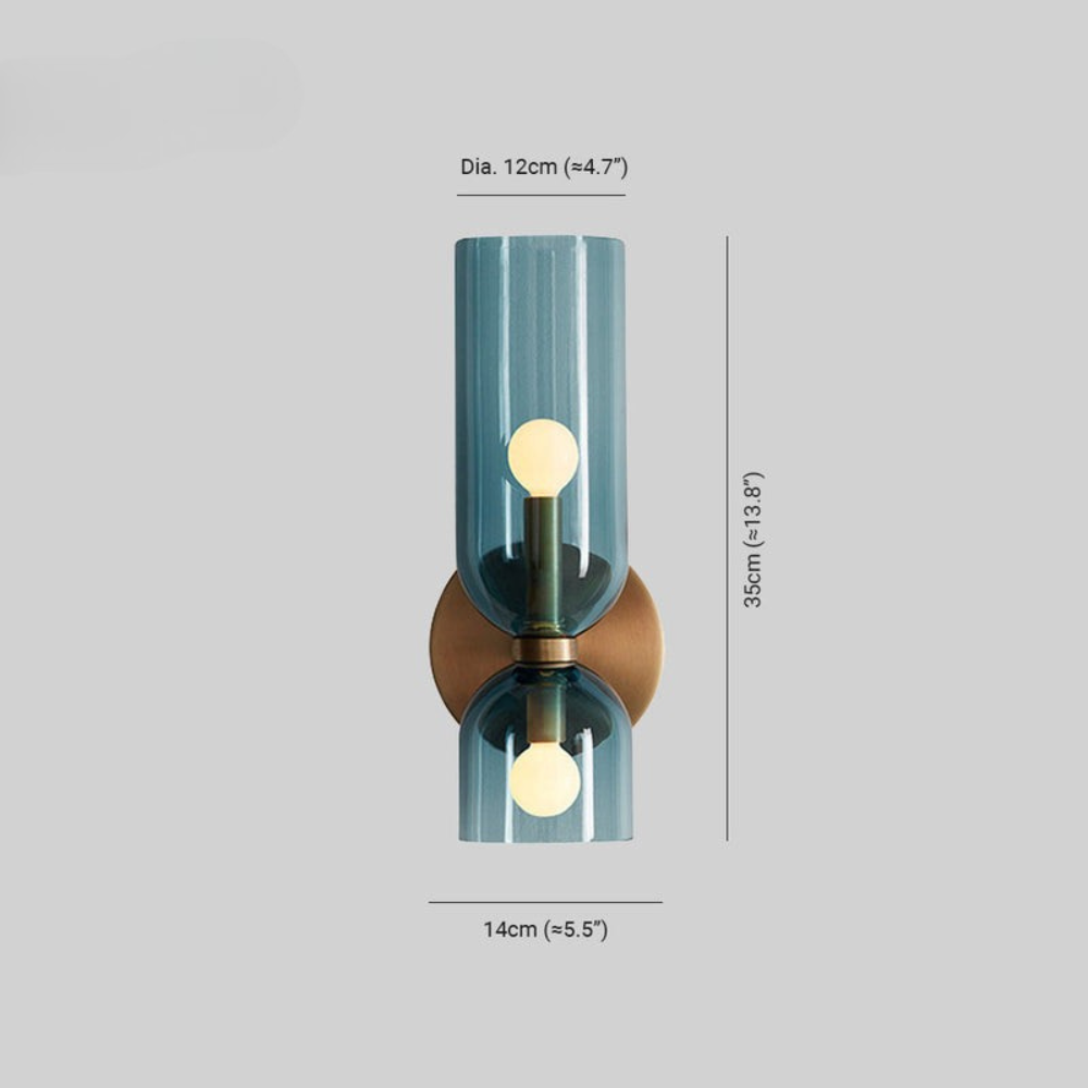 Modern Wall Sconce | Bedroom LED Wall Lamp with Sleek Rounded Design