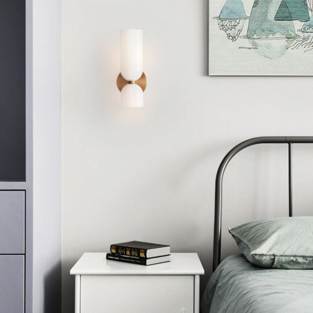 Modern Wall Sconce | Bedroom LED Wall Lamp with Sleek Rounded Design