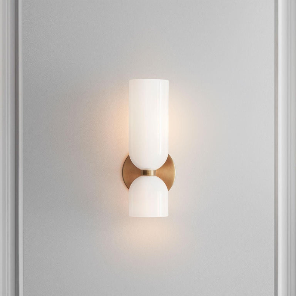 Modern Wall Sconce | Bedroom LED Wall Lamp with Sleek Rounded Design