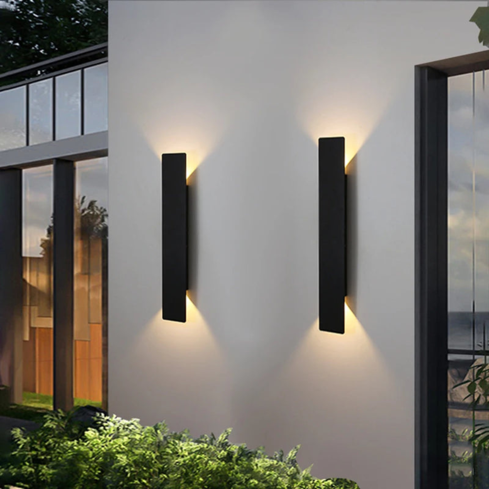 Modern Up Down LED Wall Light | Waterproof Outdoor