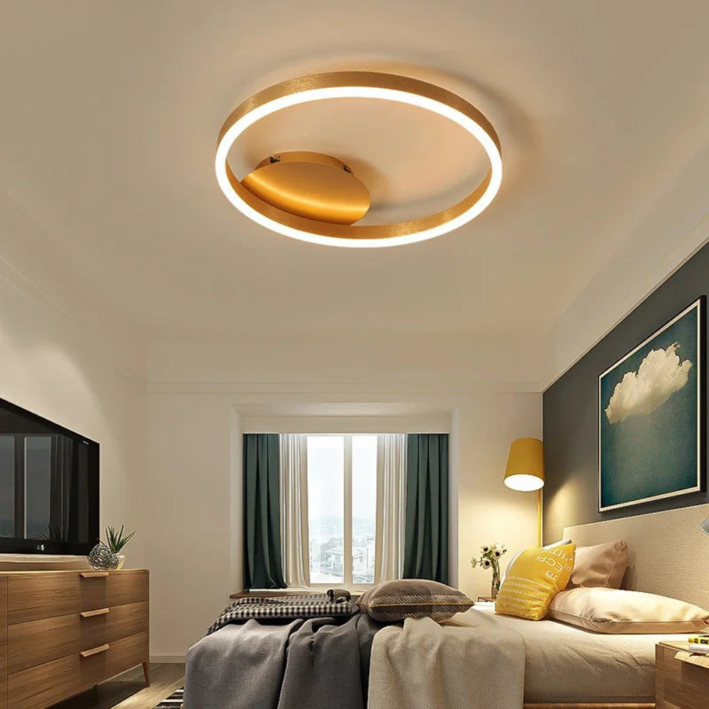 Ring Ceiling Light | Nordic Style Circular Chandelier for Living Rooms and Bedrooms