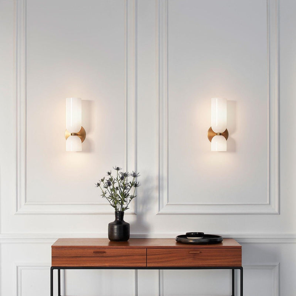 Modern Wall Sconce | Bedroom LED Wall Lamp with Sleek Rounded Design