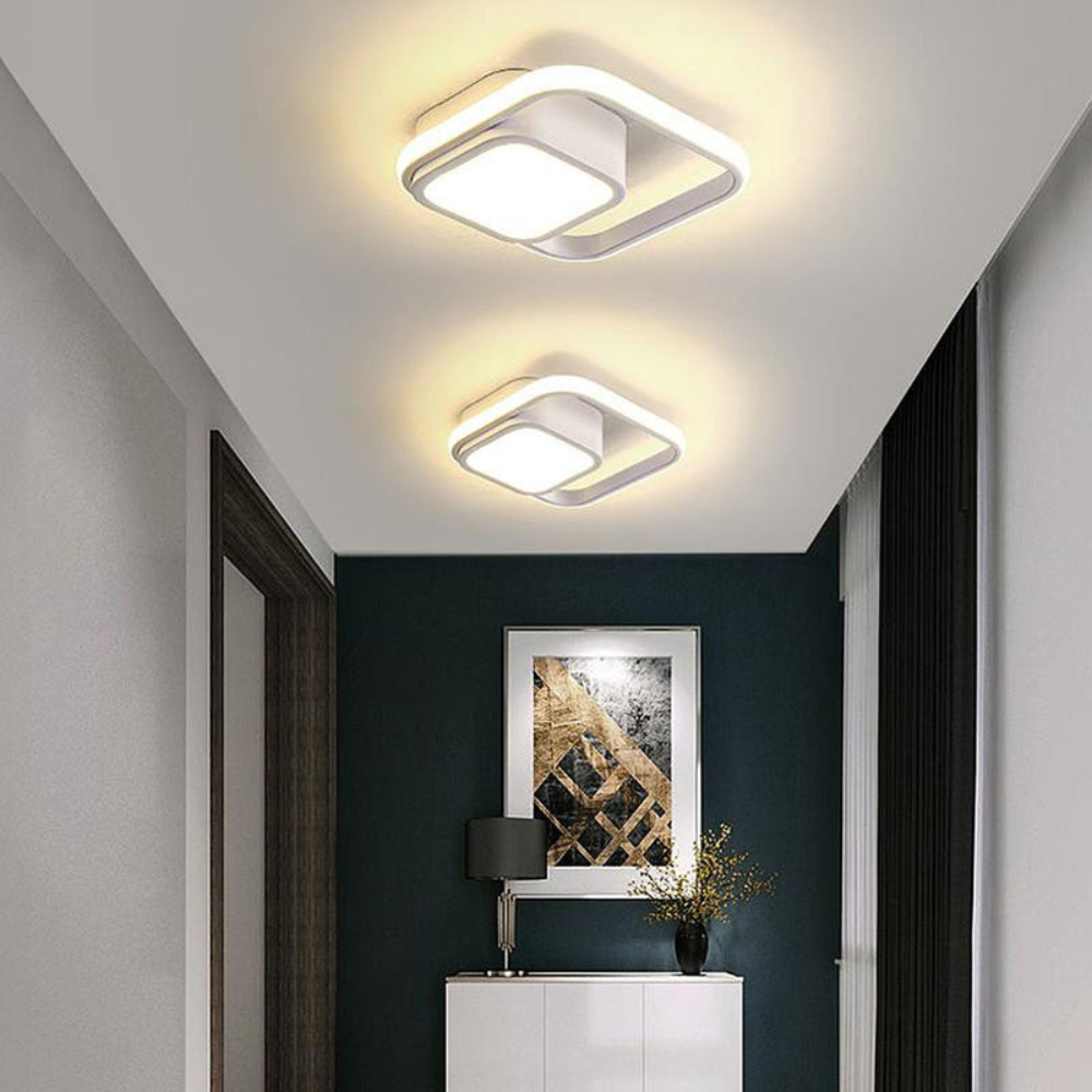 Modern Minimalist Halo Ceiling Light | Soft LED Flush Mount for Elegant Interiors