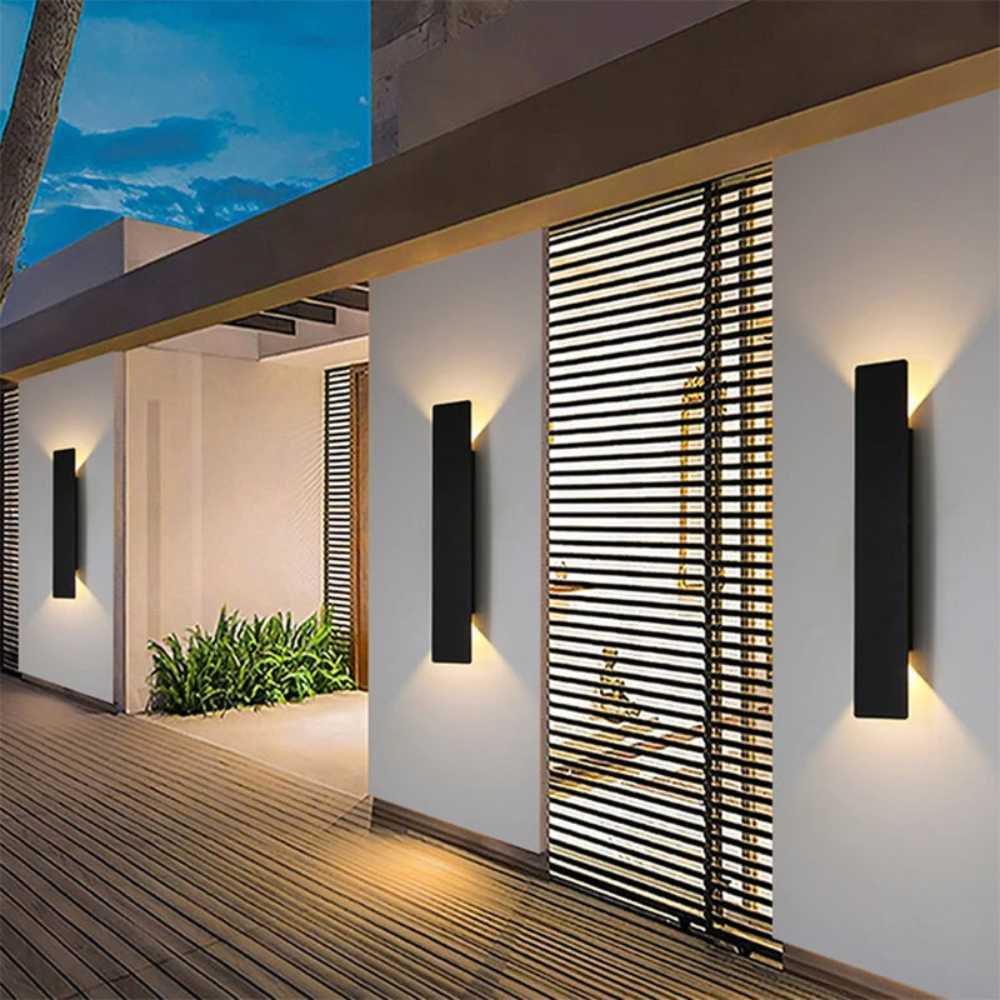 Modern Up Down LED Wall Light | Waterproof Outdoor