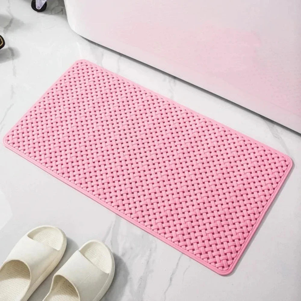 Bathroom Non Slip Bathtub Mat | Easy Clean Rubber Design for Safety