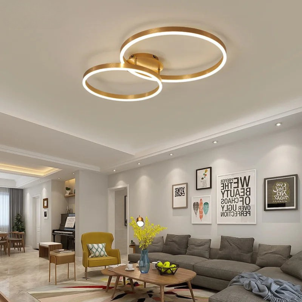 Ring Ceiling Light | Nordic Style Circular Chandelier for Living Rooms and Bedrooms