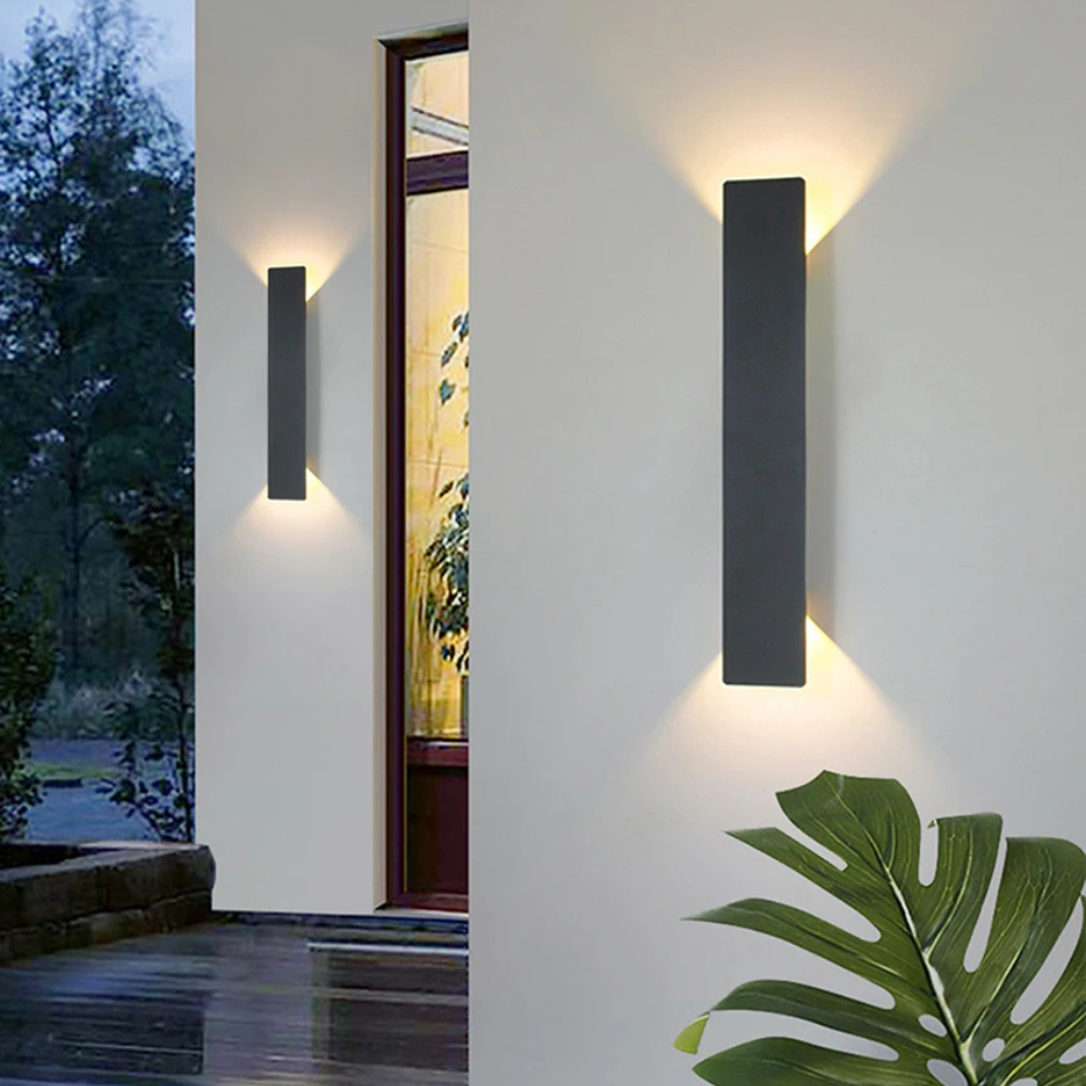 Modern Up Down LED Wall Light | Waterproof Outdoor