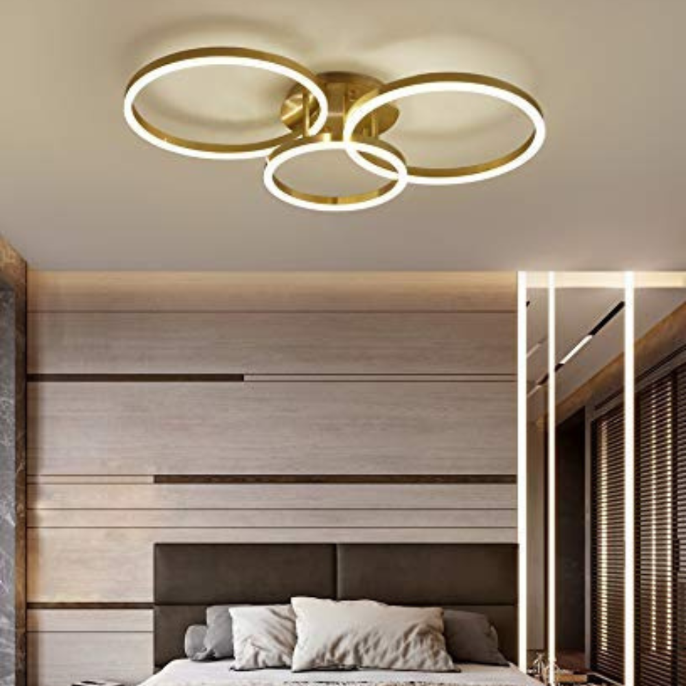 Ring Ceiling Light | Nordic Style Circular Chandelier for Living Rooms and Bedrooms