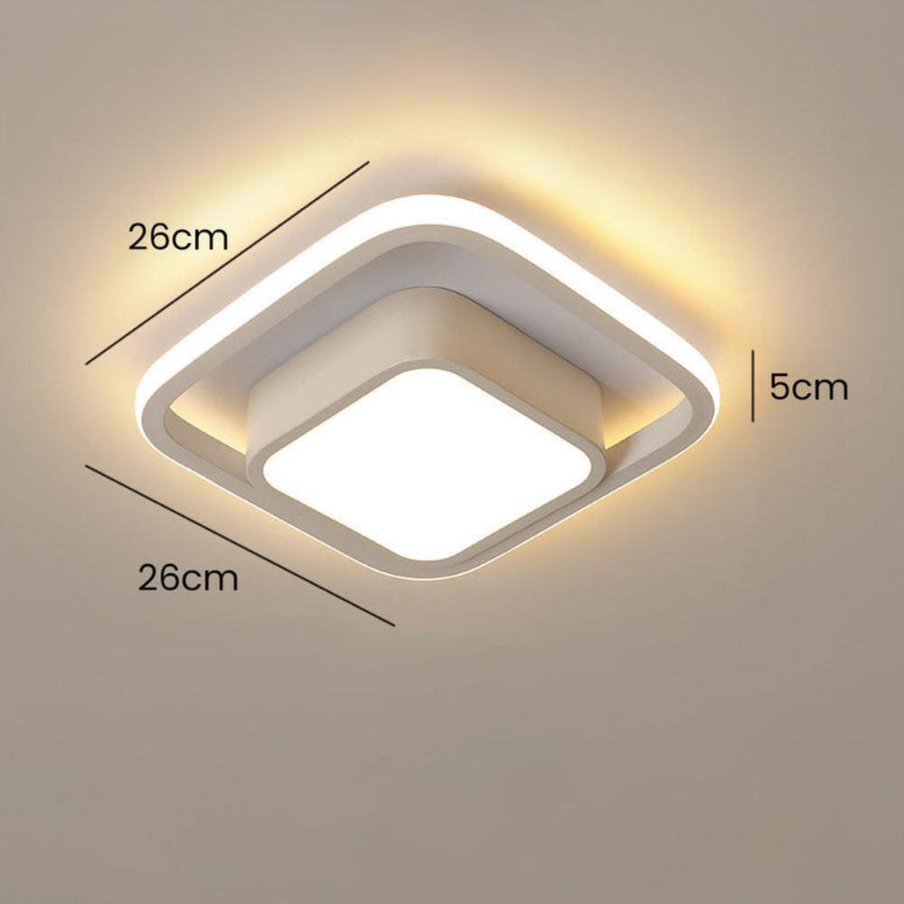 Modern Minimalist Halo Ceiling Light | Soft LED Flush Mount for Elegant Interiors