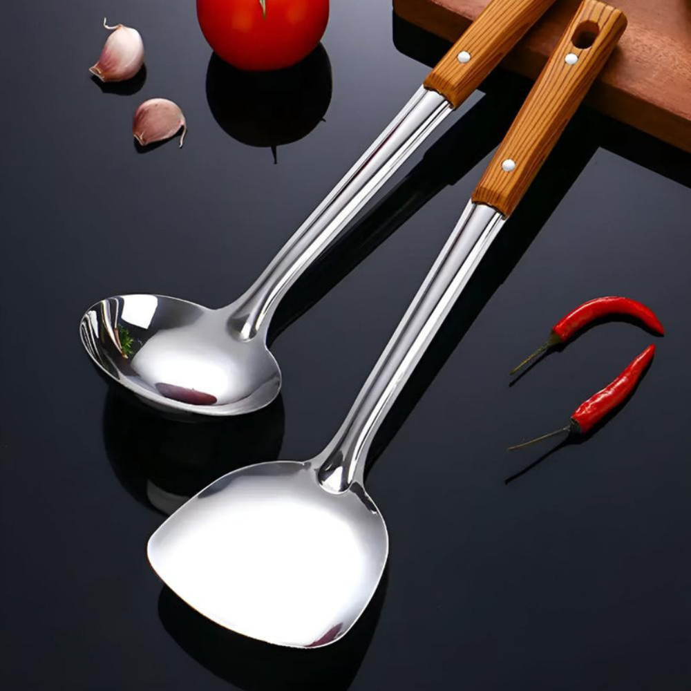 Kitchen Elegant Utensil Set | 5 Piece Stainless Steel Collection