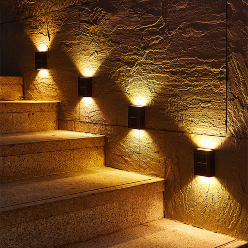 Garden Solar LED Wall Lights | Automatic Outdoor Lighting