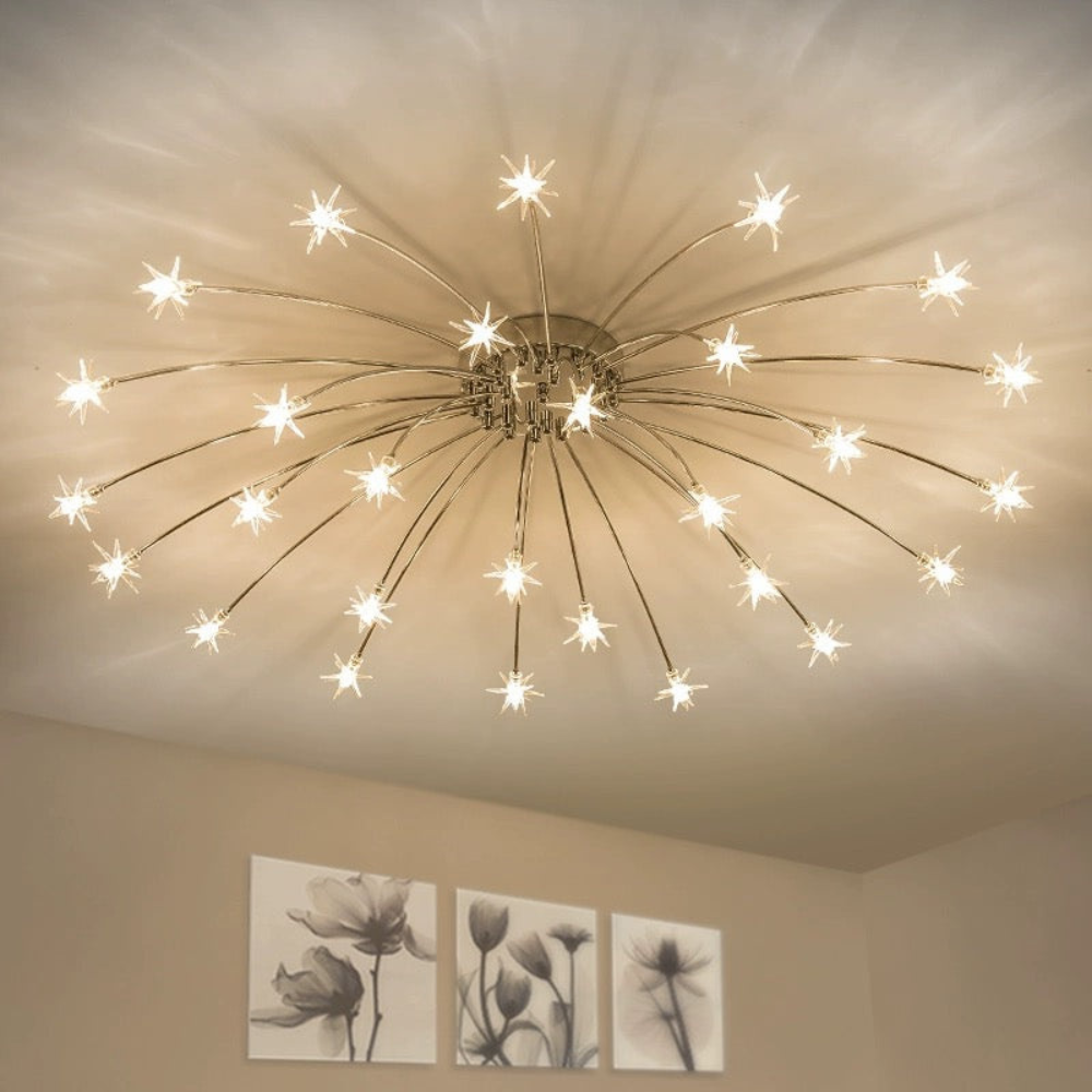 Art Deco Starry Fixture | Modern Indoor Lighting
