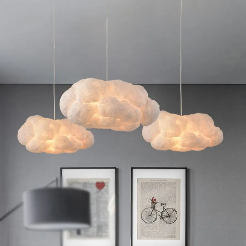 Modern Cloud-Inspired Pendant Light | Soft Ambient Ceiling Lighting for Home Interiors