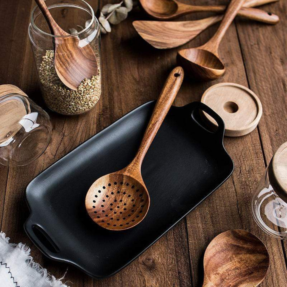 Kitchen Eco Friendly Utensil Set | 7 Essential Cooking Tools