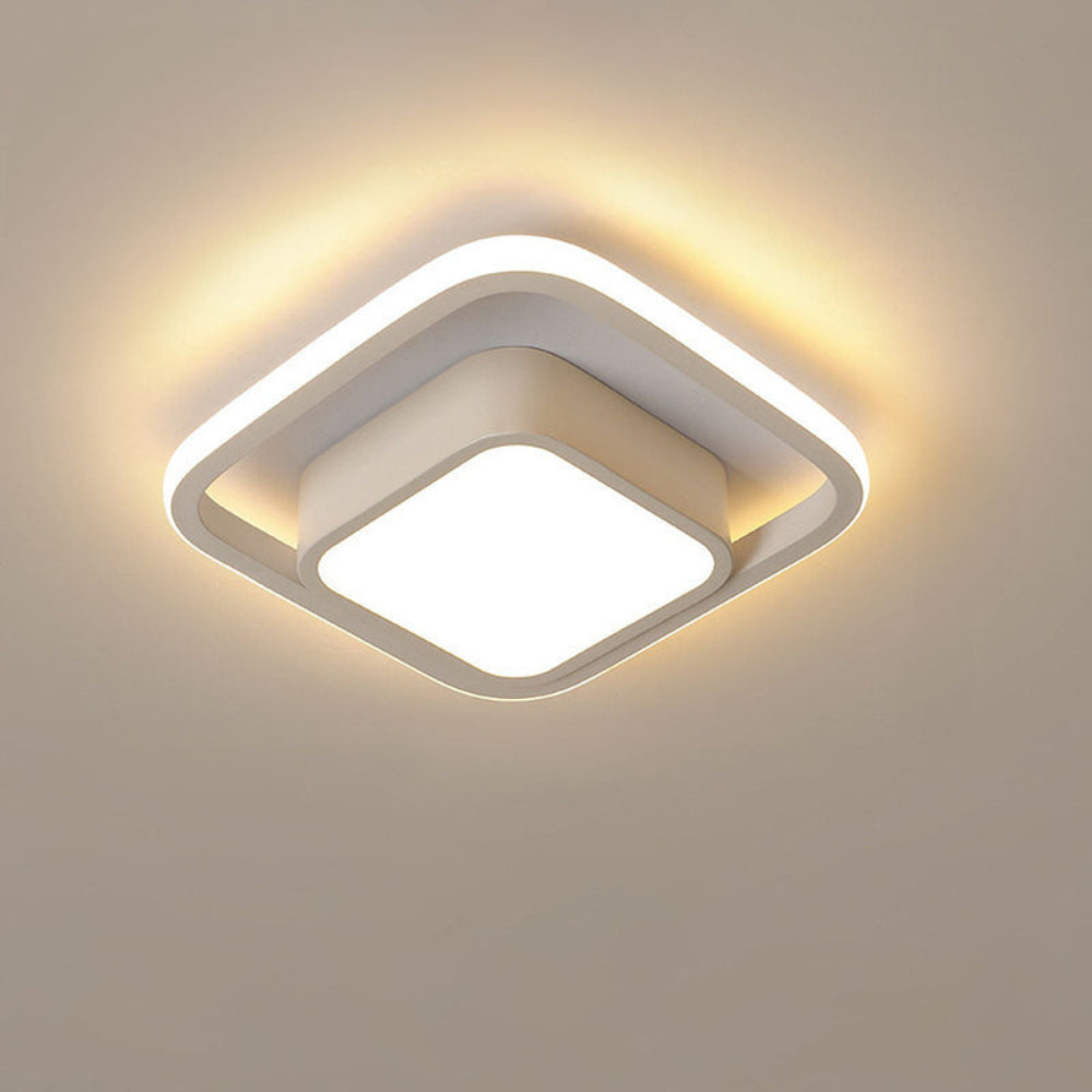 Modern Minimalist Halo Ceiling Light | Soft LED Flush Mount for Elegant Interiors