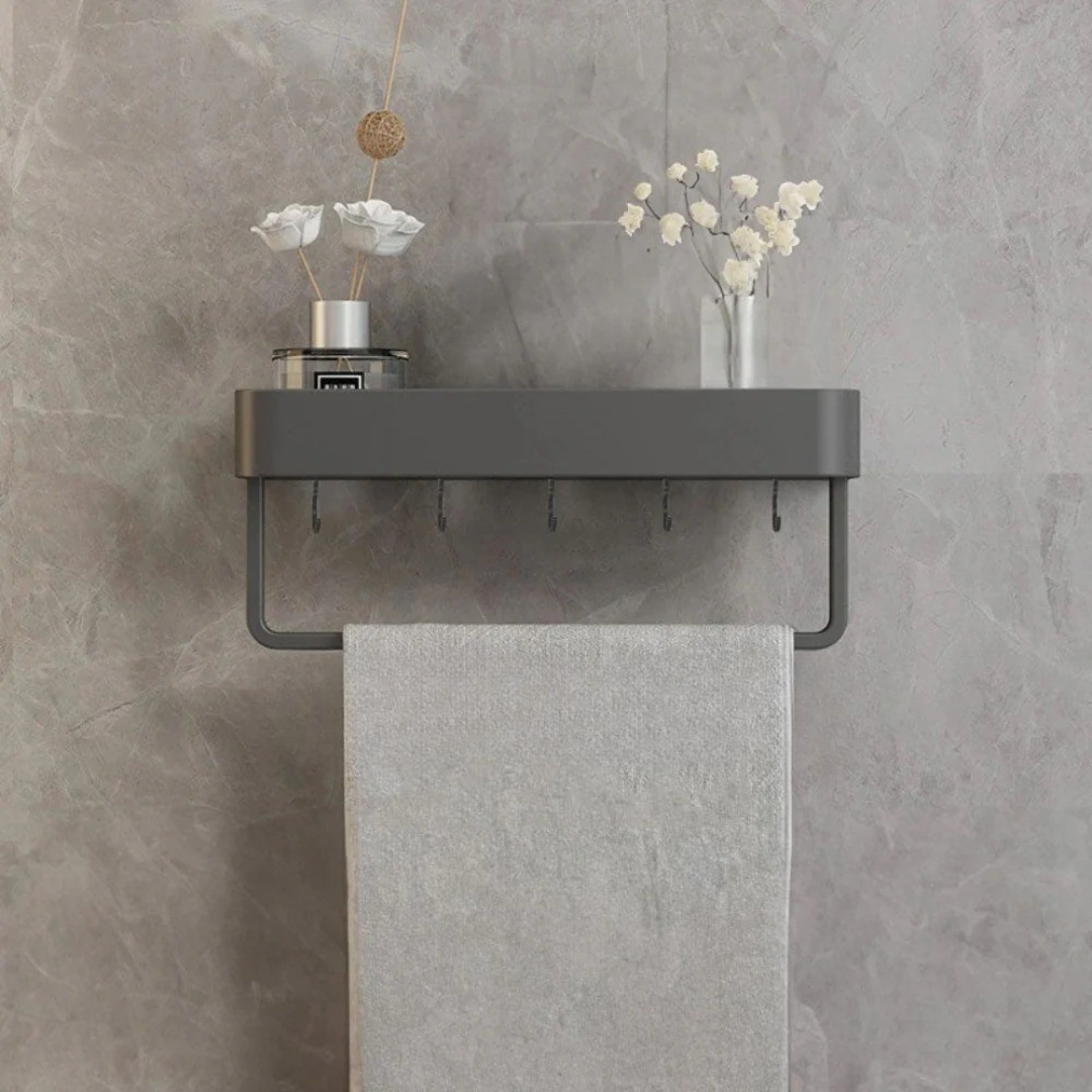 Bathroom Elegant Wall Rack | Contemporary Space Saving Design