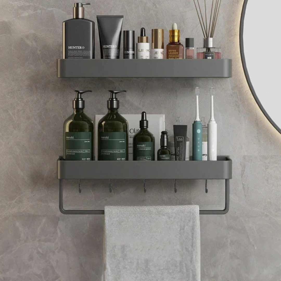 Bathroom Elegant Wall Rack | Contemporary Space Saving Design