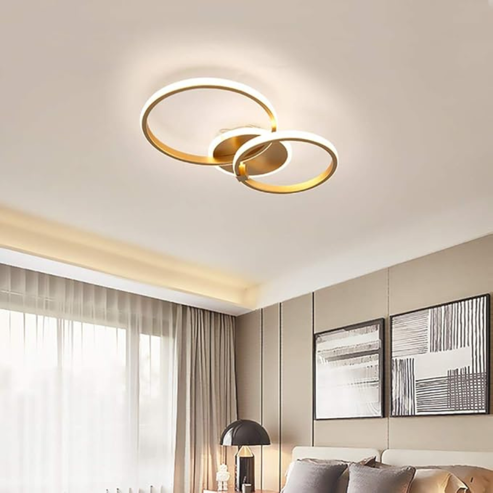 Ring Ceiling Light | Nordic Style Circular Chandelier for Living Rooms and Bedrooms