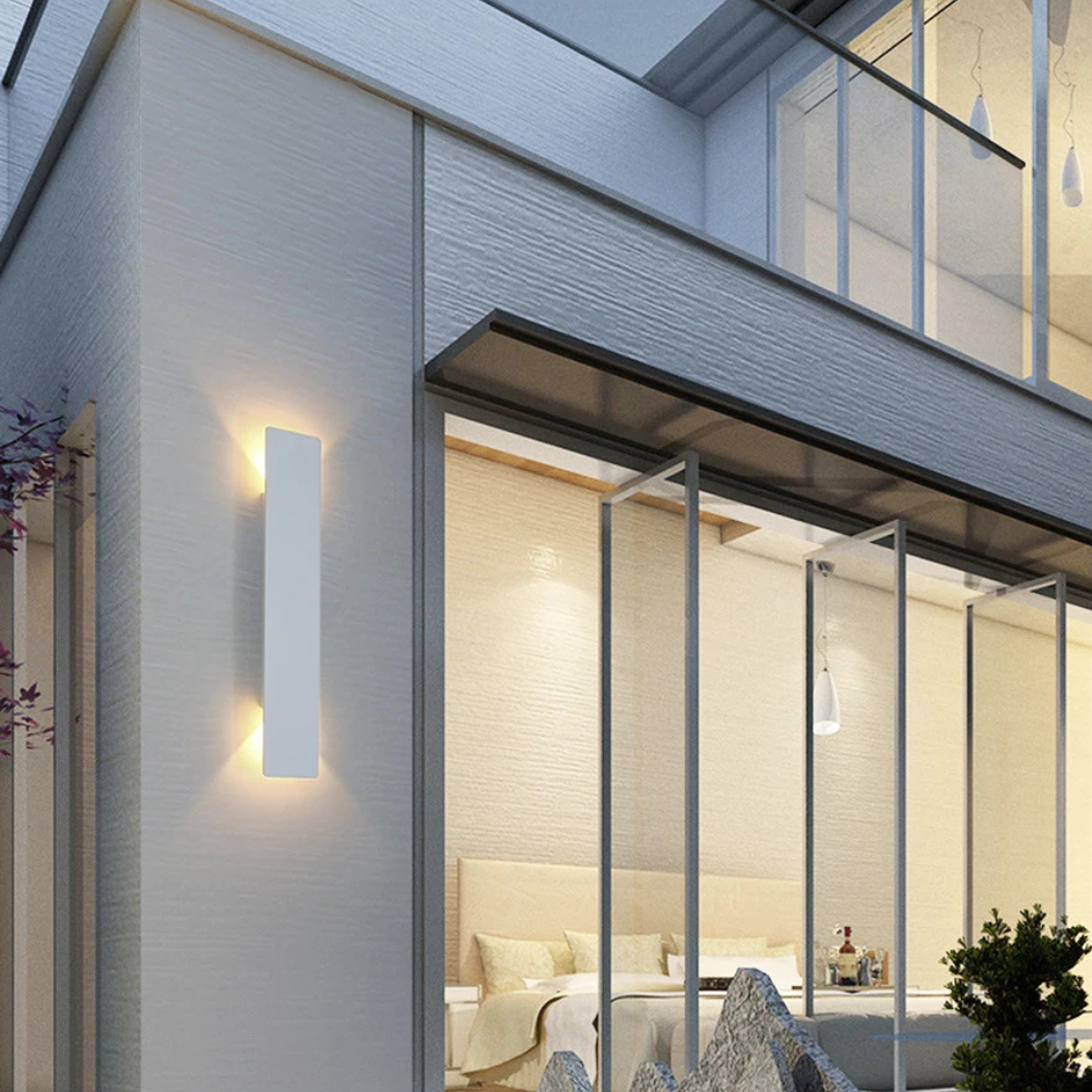 Modern Up Down LED Wall Light | Waterproof Outdoor