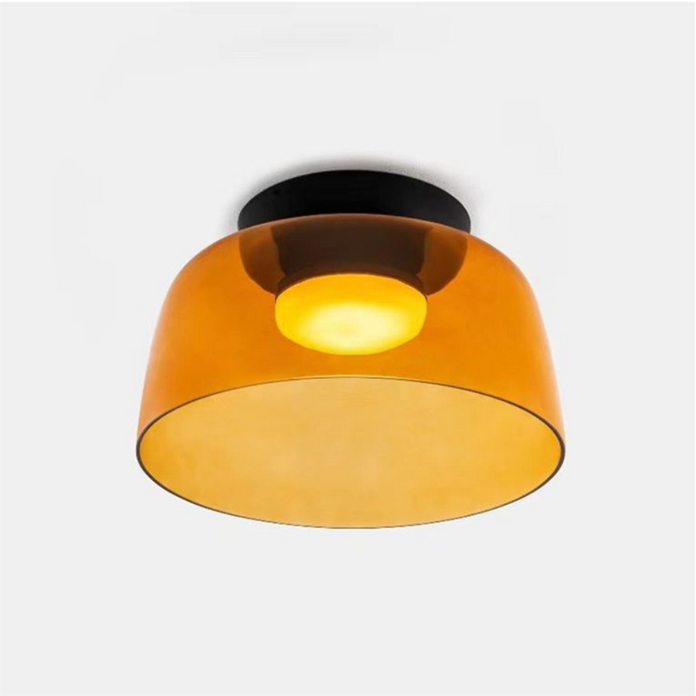 Scandinavian Ceiling Pendant | Modern Frosted Dome Light Fixture