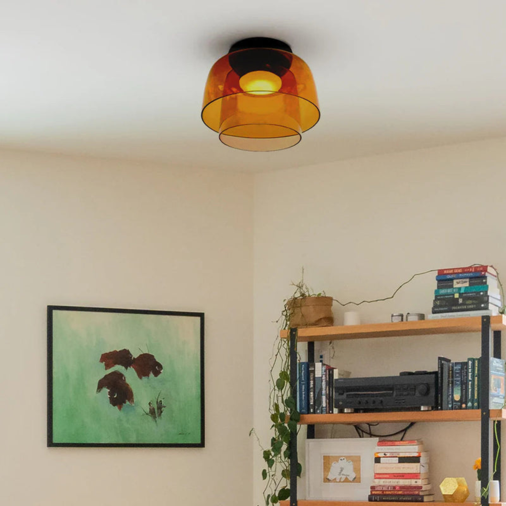 Scandinavian Ceiling Pendant | Modern Frosted Dome Light Fixture